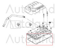 (ของแท้) ปะเก็นฝาวาวล์ซ้ายมาสด้า ใช้กับ Mazda BT-50 PRO รุ่นปี 2011-2020 (UP/UR)