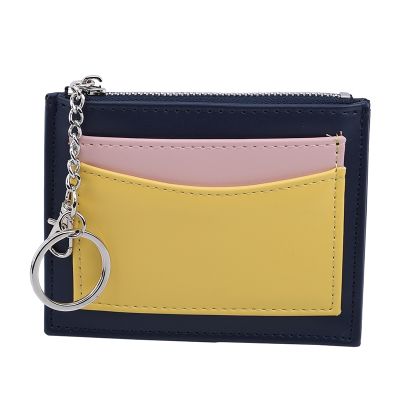 Zip Coin Purse Mini Wallet Portable Card Holder Keychain