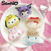 Kawaii ขนาดใหญ่ H Airpins Kuromi Mymelody อะนิเมะ Sanrio น่ารักการ์ตูนสาว G Rabber คลิปผ้าโพกศีรษะตกแต่งอุปกรณ์เสริมของขวัญของเล่น