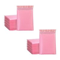 HOT TIQAIASGOP 105 100PCS Foam Envelope Bags Self Seal Mailers Padded Envelopes With Bubble Mailing Bag Packages Bag Pink