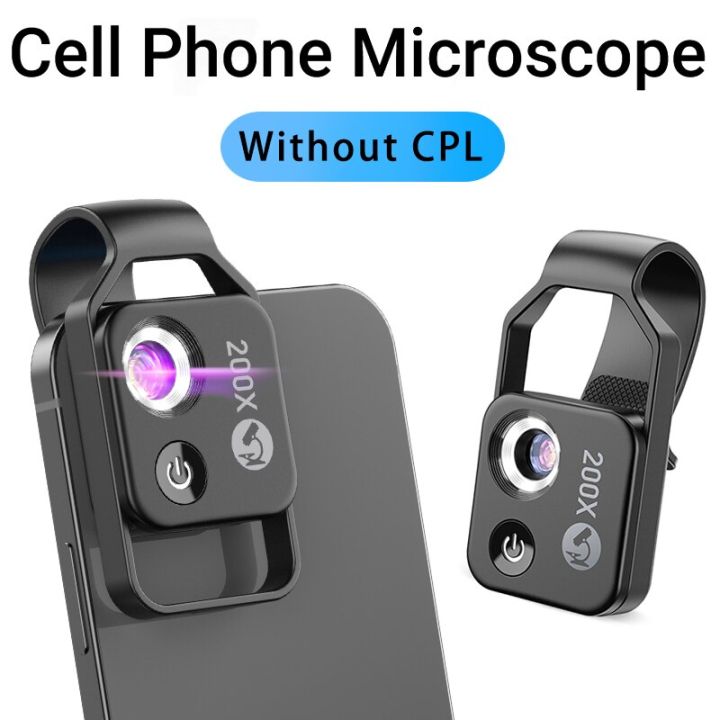 200X Mobile Magnification Mini Mobile Phone Camera Video Micro LED ...