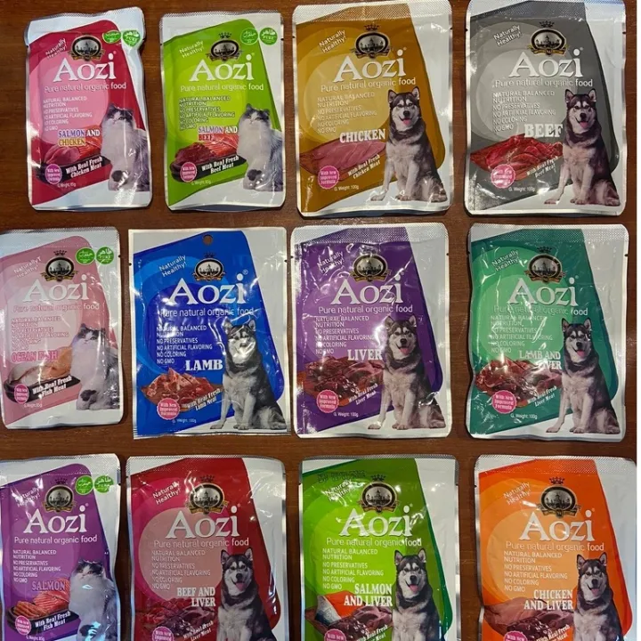 Explosive models Aozi Pouch Natural Organic Dog Wet Food for All Stages