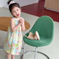 Children Clothing Girls Flower Sleeveless Sundress 2023 Spring Summer New Fashionable Casual Simple Princess Sweet Girls Dress  by Hs2023