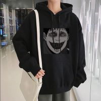 Japanese Anime Junji Ito Horror Graphic Fashion Hoodies Harajuku Ullzang Oversized Mange Sweatshirt Hip Hop Male Winter Hoodies