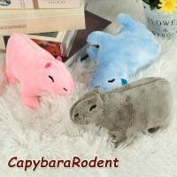 BMH 6.7นิ้ว Capybara การจำลองของเล่นตุ๊กตาผ้า Capybara Boneka Mainan น่ารักสีชมพูการ์ตูน Capybara หนูของเล่นสำหรับของตกแต่งบ้านสำหรับเด็ก Capybara ของเล่นตุ๊กตาเสมือนจริง Boneka Mainan