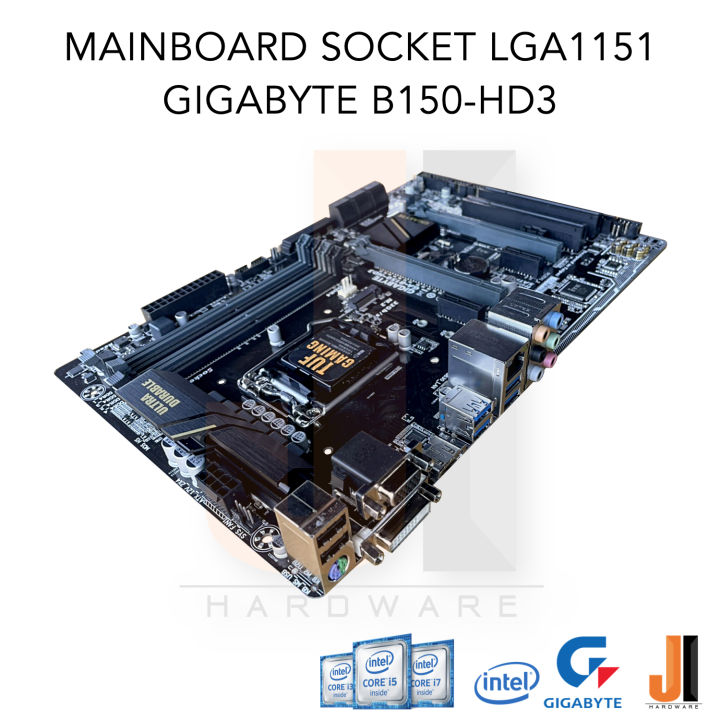 mainboard-gigabyte-b150-hd3-lga1151-รองรับ-core-i-gen-6xxx-และ-gen-7xxx-มือสองสภาพดีมีการรับประกัน