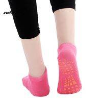 Sun 2Pcs Children Cotton Anti-slip Trampoline Yoga Fitness Gym Ballet Socks