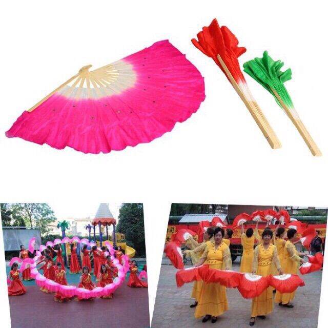 Fan extended fabric (dance props) Chinese Fan Dance Costume/ Handmade
