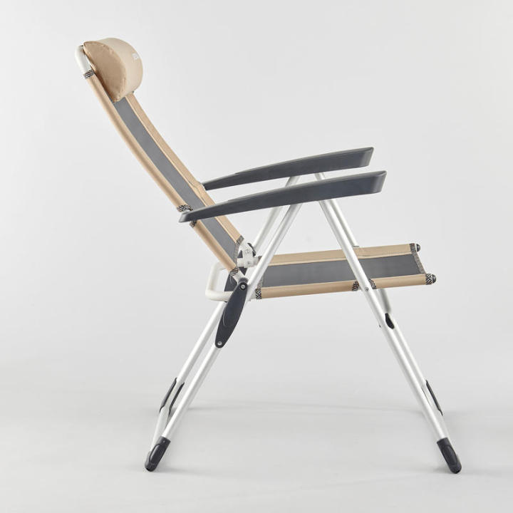 พร้อมส่ง-เก้าอี้เท้าแขนแบบพับได้-ปรับเอนหลังได้-extremely-comfortable-folding-camping-chair-reclinable-comfort