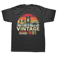 1991 Vintage Funny Music Tech Humor T Shirts Summer Graphic Cotton Streetwear Short Sleeve Birthday Gifts T shirt Mens Clothing XS-6XL