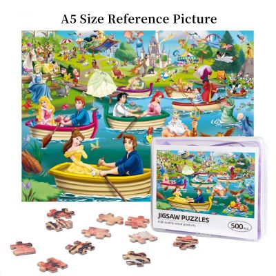 Disney, Fun On The Water Wooden Jigsaw Puzzle 500 Pieces Educational Toy Painting Art Decor Decompression toys 500pcs