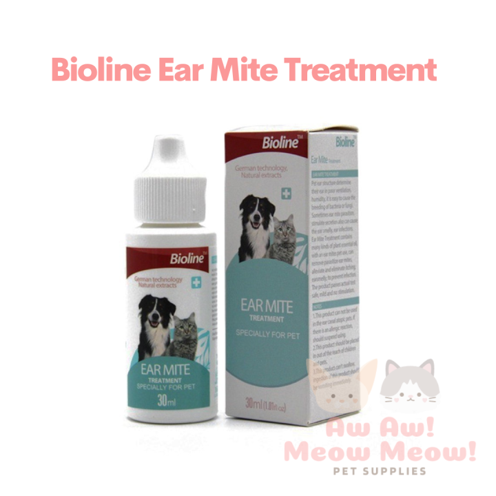 Bioline Ear Mite Treatment 30ml for Dogs & Cats Lazada PH