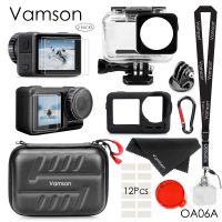 Vamson เคสกระเป๋ากล้องกันน้ำสำหรับกล้องแอคชั่นแคมเมรา Osmo,กล่องดำน้ำ60ม. กระเป๋าเก็บของเดินทางสำหรับ Oa06a อุปกรณ์เสริม