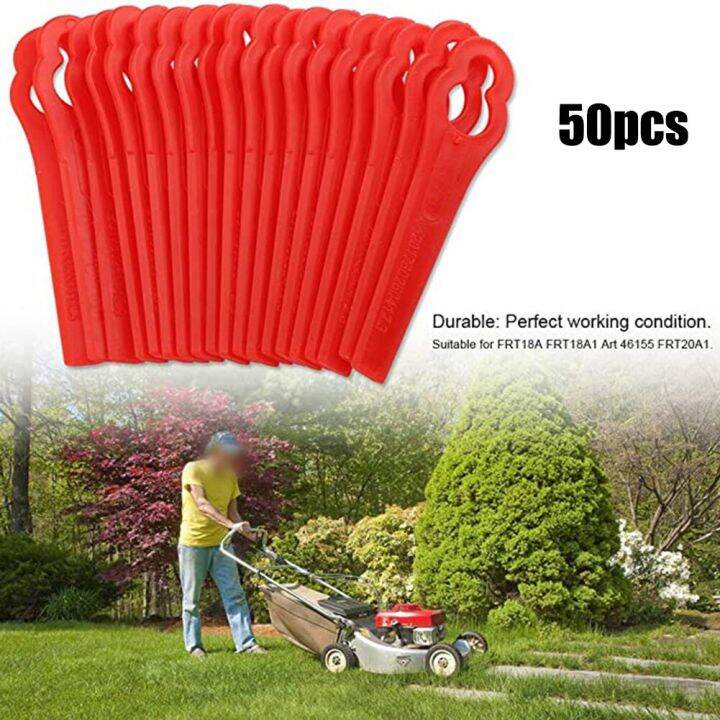 50Pcs Plastic Blades For KULLER OZITO Grass Trimmer Lawn Mower Brush
