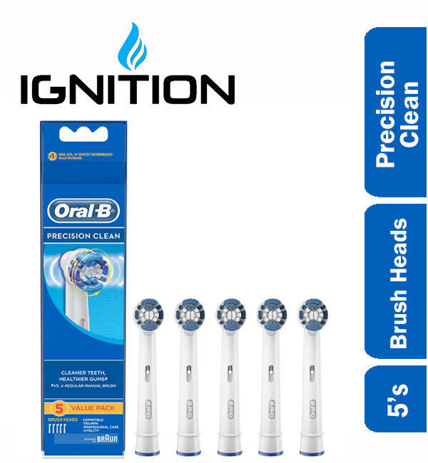 Oral-B Precision Clean Replacement Brush Head 5 Pack | Lazada