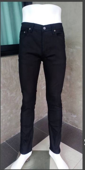 กางเกงยีนส์-กางเกงยีนส์ขายาว-และ-กางเกงยีนส์ยาวผู้ชาย-ยีนส์ฟอกนิ่ม-สีสนิม-ทรงเดฟ-สีดำ-size-28-36