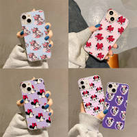 WE-130 Minnie Mouse Pattern อ่อนนุ่ม TPU เคสโทรศัพท์ หรับ Xiaomi Redmi Note 9S 9A 9T 6 9 7A 8 9C 6A 8A 7 Power Pro Prime Max โปร่งใส ปก