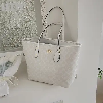 Coach city zip hot sale tote white