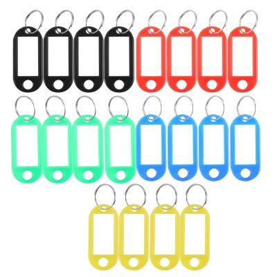 20 x plastic key tag identification label