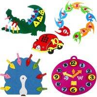 1 Set Number Handmade Felt Crafts DIY Craft for Kids Early Education Toys Textbook Parent-child Interactive Brain Training Felt