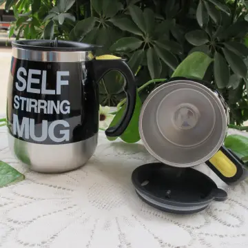 400ml Automatic Self Stirring Mug Cup Stainless Steel Coffee Mixing Mug  Cawan Kacau Automatik