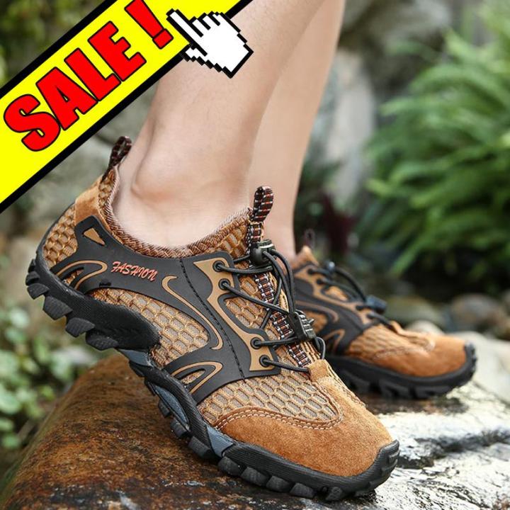 Outdoor Hiking Shoes Men Hiking Shoes For Men Sandals Men Leather ...