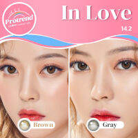 Protrendcolor Contact lens : คอนแทคเลนส์โปรเทรนด์คัลเลอร์ รุ่น Inlove Brown , Gray นำเข้าจากเกาหลี ของแท้ 100% มี อ.ย. ขนาดเลนส์ 14.2 เท่าตาจริง เลนส์นิ่ม แฟชั่น