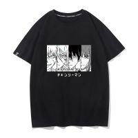 พิมพ์ลาย Chainsaw Man อะนิเมะ เสื้อยืดผ้าฝ้ายแขนสั้นพิมพ์ลาย Unisex