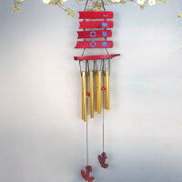 โมบายลมกระดิ่งลม เรือไม้ญี่ปุ่น  Wind Chimes แขวนตกแต่งบ้าน ที่ทำงาน ร้านค้า