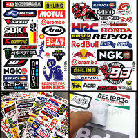 มากกว่า20ชิ้น/แผ่นรถจักรยานยนต์กันน้ำสติกเกอร์หมวกกันน็อก Decal &amp; สติกเกอร์ Motocross จักรยานรถ Sponsor โลโก้สำหรับ Honda Kawasaki KTM YAMAHA Moto Accesorios ครีมกันแดด