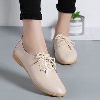 2023 Genuine Leather Summer Loafers Women Casual Shoes Moccasins Soft Pointed Toe Ladies Footwear Women Flats Shoes Female