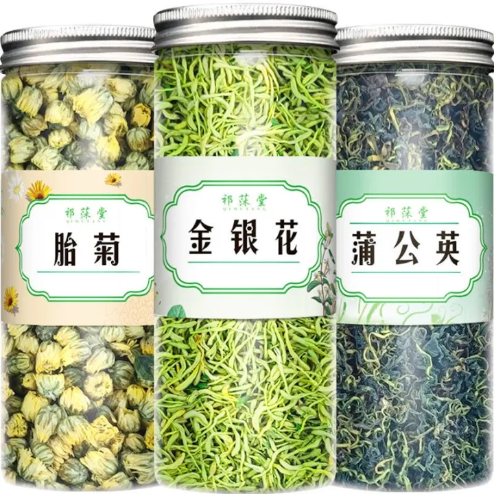 Honeysuckle fetus chrysanthemum dandelion tea combination under fire