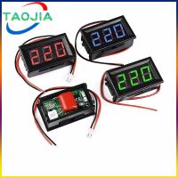 AC 70-500V 0.56" LED Digital Voltmeter Voltage Meter Volt Instrument Tool 2 Wires Red Green Blue Display 110V 220V DIY 0.56 Inch Electrical Trade Tool