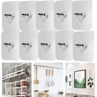 10Pcs Wall Hanging Seamless Nails Screw Stickers Punch-Free Wall Hooks for Photo Frame Painting Clock Non-Trace Adhesive Nails Adhesives Tape