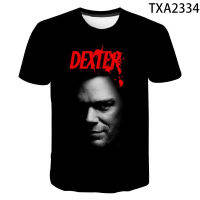 2021 Series Dexter 3D พิมพ์ T เสื้อผู้ชายผู้หญิงแฟชั่นเสื้อลำลองแขนสั้น Streetwear เสื้อขนาดใหญ่