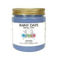 Chalk Paint ,Rainy Days Mineral Paint ( Nemophila )สีทาเฟอนิเจอร์ ,สำหรับงาน DIY  วินเทจ-ปกปิดดี ไม่มีกลิ่น ใช้งานง่าย ชนิดทา