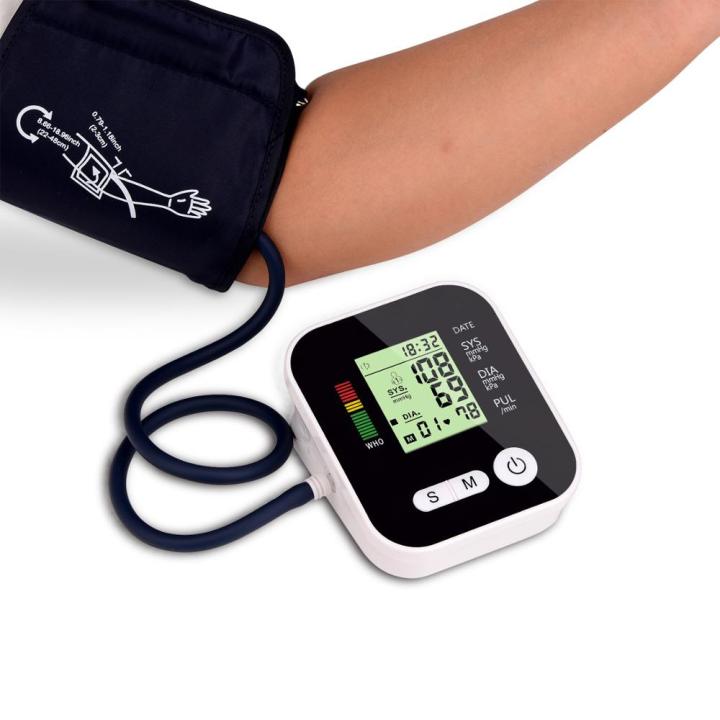 support-usb-ดิจิตอลทางการแพทย์ในครัวเรือน-upper-arm-ข้อมือเสื้อบีพีความดันโลหิต-pulse-heart-rate-เครื่องวัดความดันโลหิต-sphygmomanometer-monitor