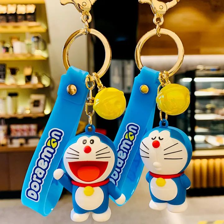Car Keyring 3D Cartoon Character Decorative Exquisite Doraemon Keychain  Pendant For Handbagscartoon Doraemon Cute Keychain Machine Jingle Cat  Pendant Car Pendant Creative Gift (Video) | Lazada Singapore