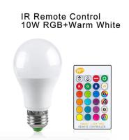 【sought-after】 pkdibm โคมไฟ LED E27 85-265V 15W ควบคุม RGB แอป Wifi หลอดไฟอัจฉริยะ10W RGBW RGBWW หลอดไฟ IR รีโมทคอนโทรล Lampu Penerangan Rumah