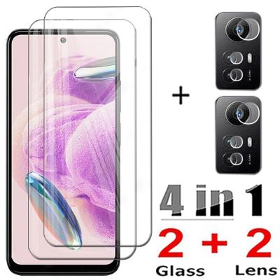 4in1 Tempered Glass For Xiaomi Redmi Note 12S Screen Protector Camera Lens Film Redmi Note 12 Pro 4G 12S Note 12 Pro Plus Glass