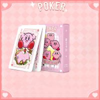 Cute Kawaii Cartoon Kirby My Melody Cinnamoroll Kuromi Hellokitty Playing Cards Game Animation Collection Card Gift Toys