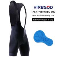 HIRBGOD Mens Summer High Quality Breathable Bicycle Bib Gel Riding Bibshort Pro Team MTB New Profession Cycling Bib Shorts