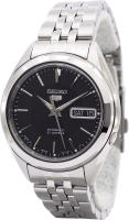 Seiko Seiko 5 Black Dial Stainless Steel Mens Watch SNKL23J1