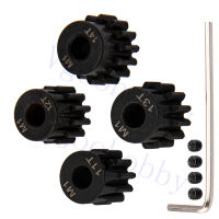 Mod 1 เหล็กชุบแข็ง M1 Pinion Gear ชุด 11T 12T 13T 14T สำหรับ Arrma Traxxas Axial HSP Redcat Losi 1/8 1/10 Scale รถบรรทุก Buggy-czechao