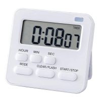 4X Kitchen Timer,Egg Timer with Clock,Digital Timer Stopwatch with LCD Loud Alarm for Cooking,Baking,Sports,Learning,Etc