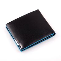 238815wallet--☊┇ Foreign trade man short smooth leather wallet taobao a wallet wallet bump color metal male bags