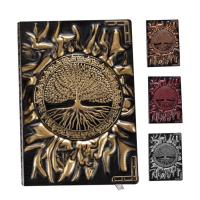 Retro Embossed Notepad Exquisite Retro Leather Notebook Three-Dimensional Embossed Handmade Diary Drawing Notebooks everyday