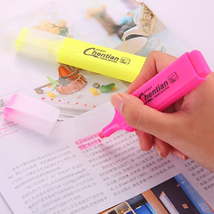 6-สีน่ารักปากกาเน้นข้อความพาสเทลชอล์ก-marker-ญี่ปุ่นปากกาเรืองแสงที่มีสีสันโรงเรียนขายส่งเกาหลีเครื่องเขียน-yrrey