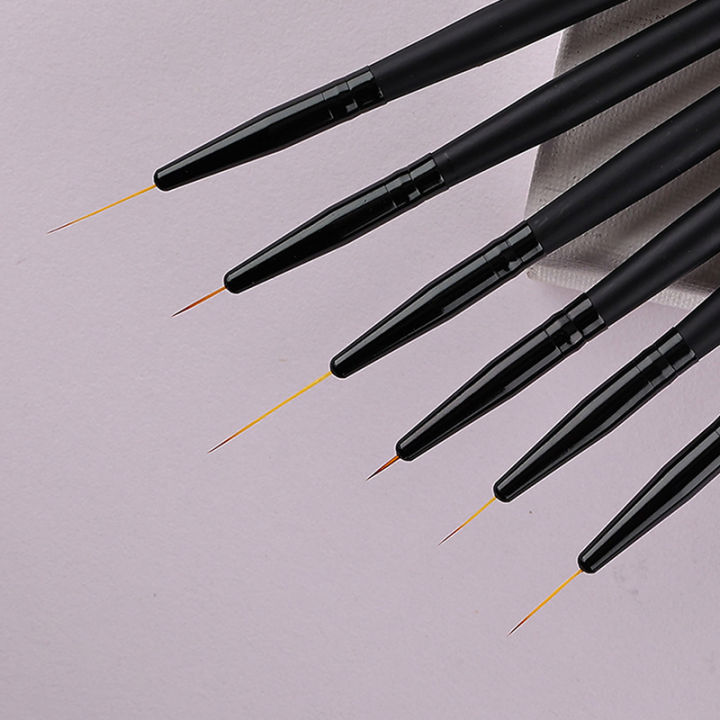 belle-1pc-nail-art-liner-แปรงภาพวาดปากการูปแบบด้ามจับสีดำเครื่องมือทำเล็บ