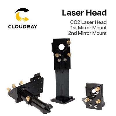 Cloudray CO2 Laser Head Set Mirror Diameter 30mm and Lens Diameter 25mm Focal Length 63.5&101.6mm for High Power Co2 laser Head